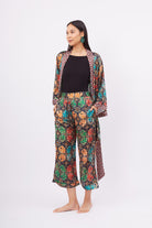 Peraluna-Ladybug Trouser Uğur Böceği Baskılı Kadın Triko Pantolon Çok Renkli-Pantolon-6-fleurdirect.live