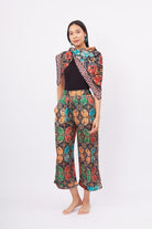 Peraluna-Ladybug Trouser Uğur Böceği Baskılı Kadın Triko Pantolon Çok Renkli-Pantolon-7-fleurdirect.live