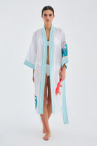 Peraluna-Lotus Balık Aplikeli Keten Karışımlı Diz Altı Kadın Kimono-Kimono-6-fleurdirect.live