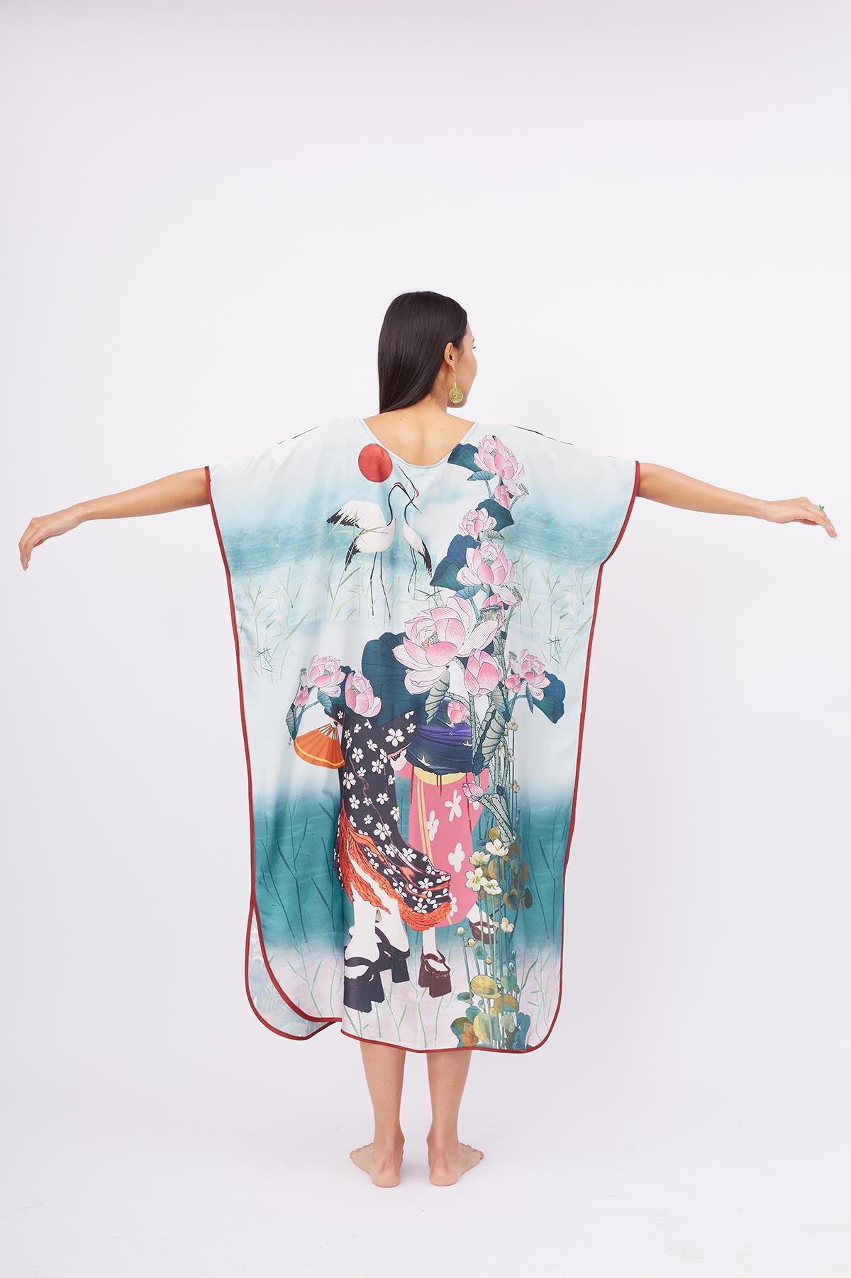 Peraluna-Magic Moments Long Dress Anne Kız Baskılı 130 Cm Uzun Saten Kolsuz Elbise-Elbise-7-fleurdirect.live