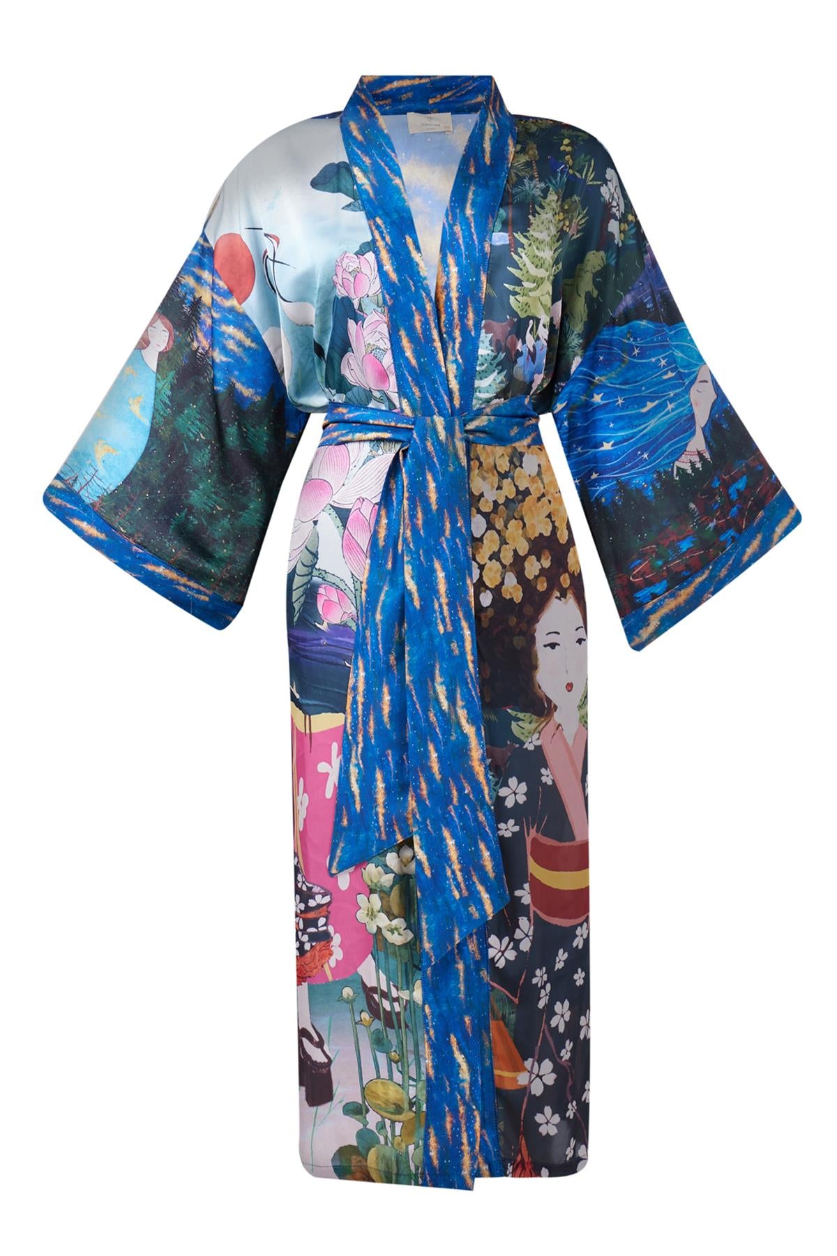 Peraluna-Magic Moments Long Kimono Anne Kız Baskılı 125 Cm Uzun Saten Kadın Kimono-Kimono-8-fleurdirect.live