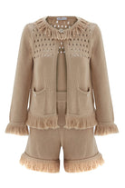 Peraluna-Miyoki̇ Cardigan & Shorts Mevsimlik Pamuklu Kadın Triko Takım Şort-Şort-10-fleurdirect.live