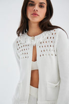Peraluna-Miyoki̇ Cardigan & Shorts Mevsimlik Pamuklu Kadın Triko Takım Şort-Şort-14-fleurdirect.live