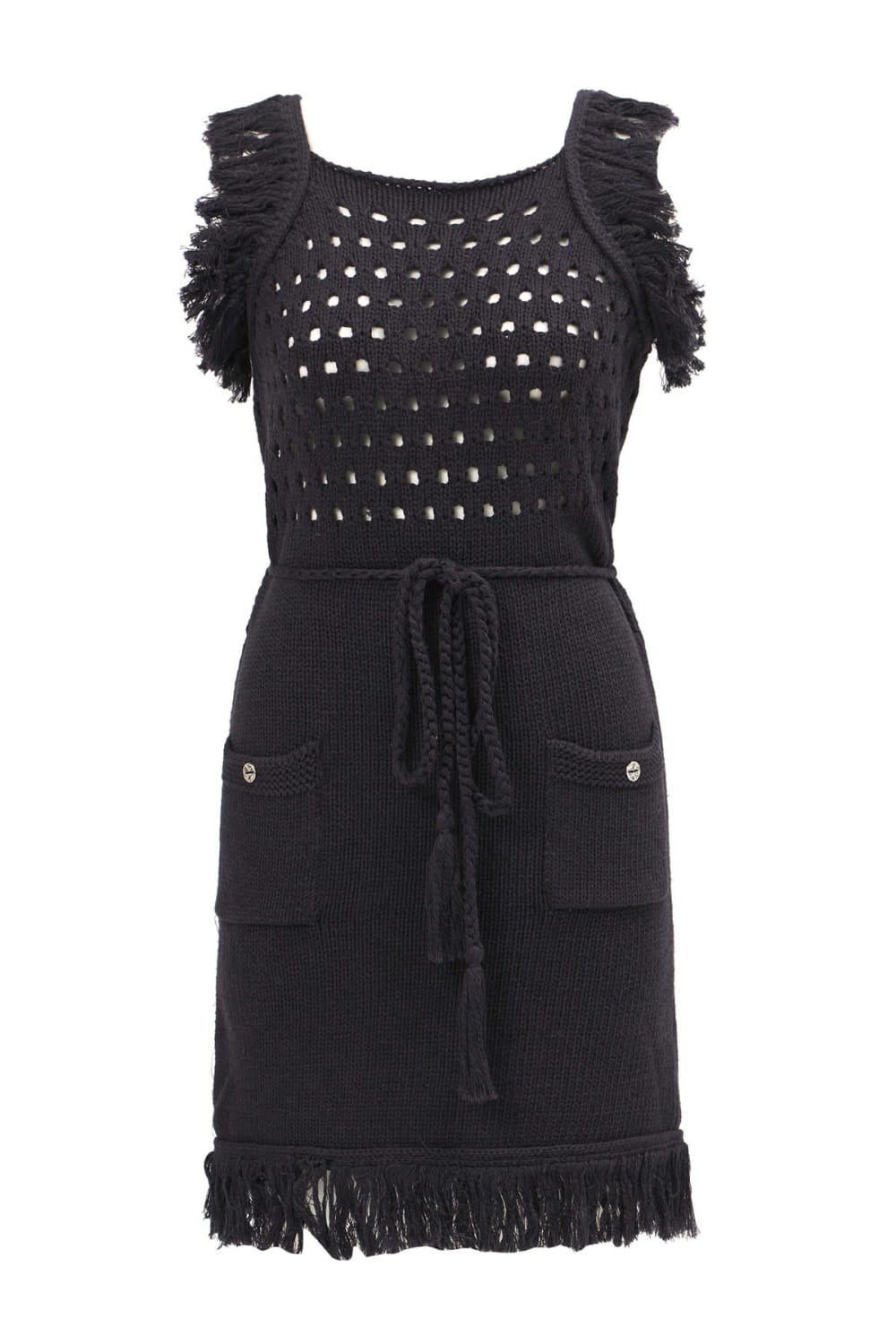 Peraluna-Miyoki Dress %100 Pamuk Diz Hizası Yazlık Kadın Triko Elbise-Elbise-9-fleurdirect.live