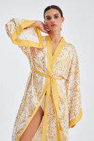 Peraluna-Si̇tara Kimono Desenli 120 Cm Saten Yazlık Kadın Kimono-Kimono-1-fleurdirect.live
