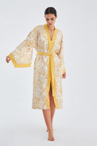 Peraluna-Si̇tara Kimono Desenli 120 Cm Saten Yazlık Kadın Kimono-Kimono-3-fleurdirect.live