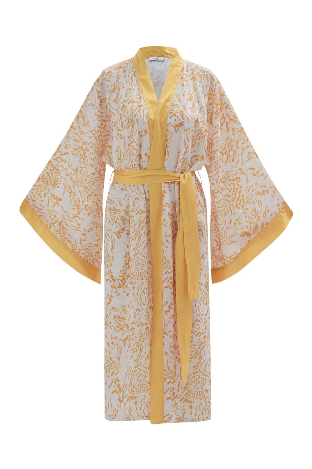 Peraluna-Si̇tara Kimono Desenli 120 Cm Saten Yazlık Kadın Kimono-Kimono-9-fleurdirect.live