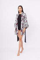 Peraluna-Stripe Garden Short Kimono Çizgili Güllü Baskılı 80 Cm Kısa Saten Kadın Kimono-Kimono-6-fleurdirect.live