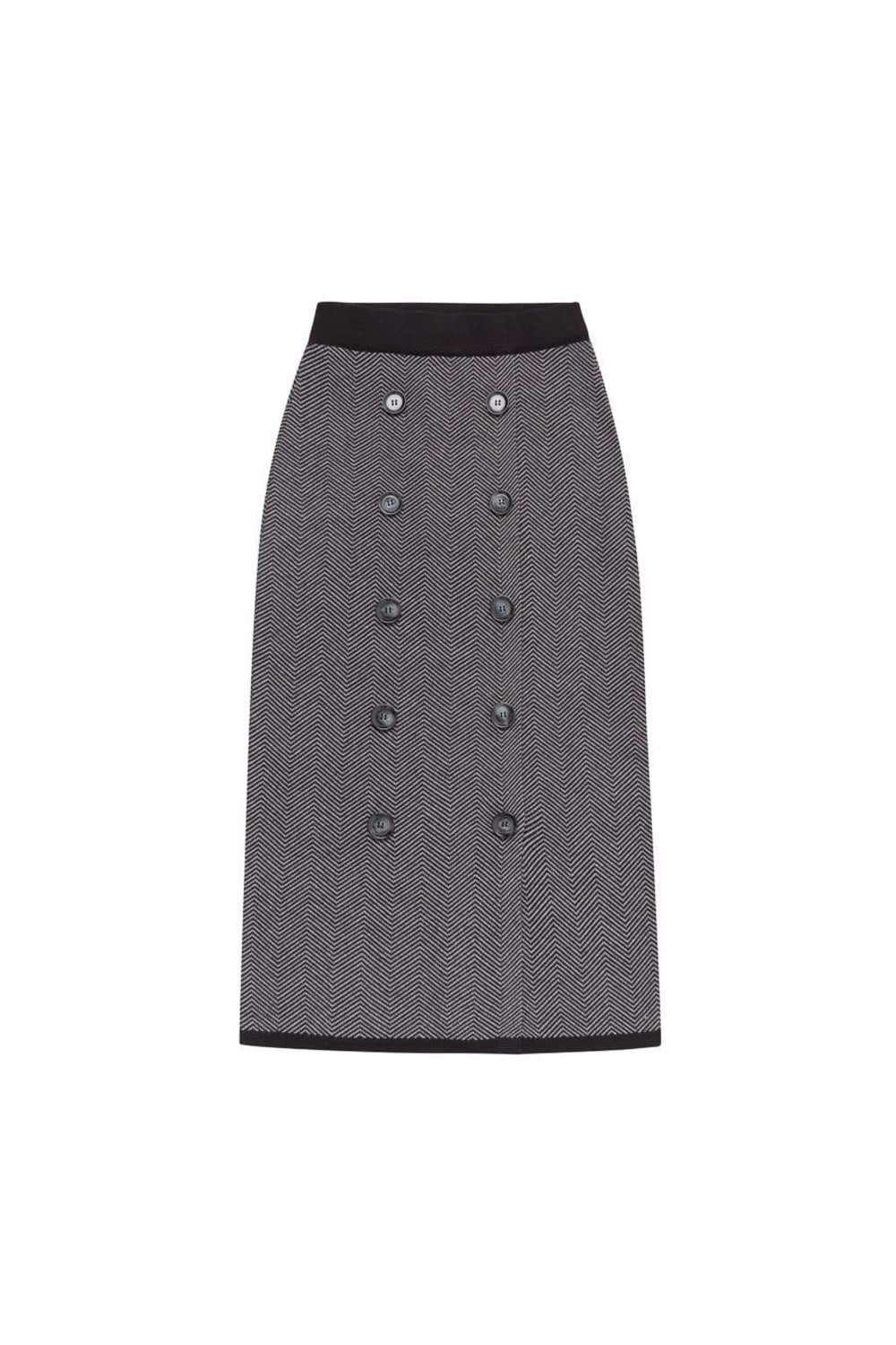 Peraluna-Styleboom X Cheshire Skirt Balıksırtı Desen Midi Boy Kadın Triko Etek-Etek-7-fleurdirect.live