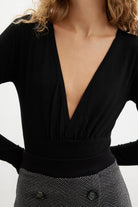 Peraluna-Styleboom X Devon Bodysuit V Yaka Uzun Kol Alttan Çıtçıtlı Kadın Triko Body-Body-9-fleurdirect.live