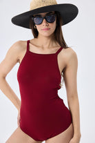 Peraluna-Styleboom X Greta Body Halter Yaka Arkası Çapraz Alttan Çıtçıtlı Kadın Triko Body Bordo-Body-6-fleurdirect.live