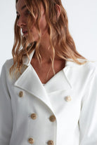 Peraluna-Styleboom X Katherine Blazer Çelik Örgü Klasik Kesim Düğmeli Blazer Kadın Triko Ceket -Ceket-14-fleurdirect.live