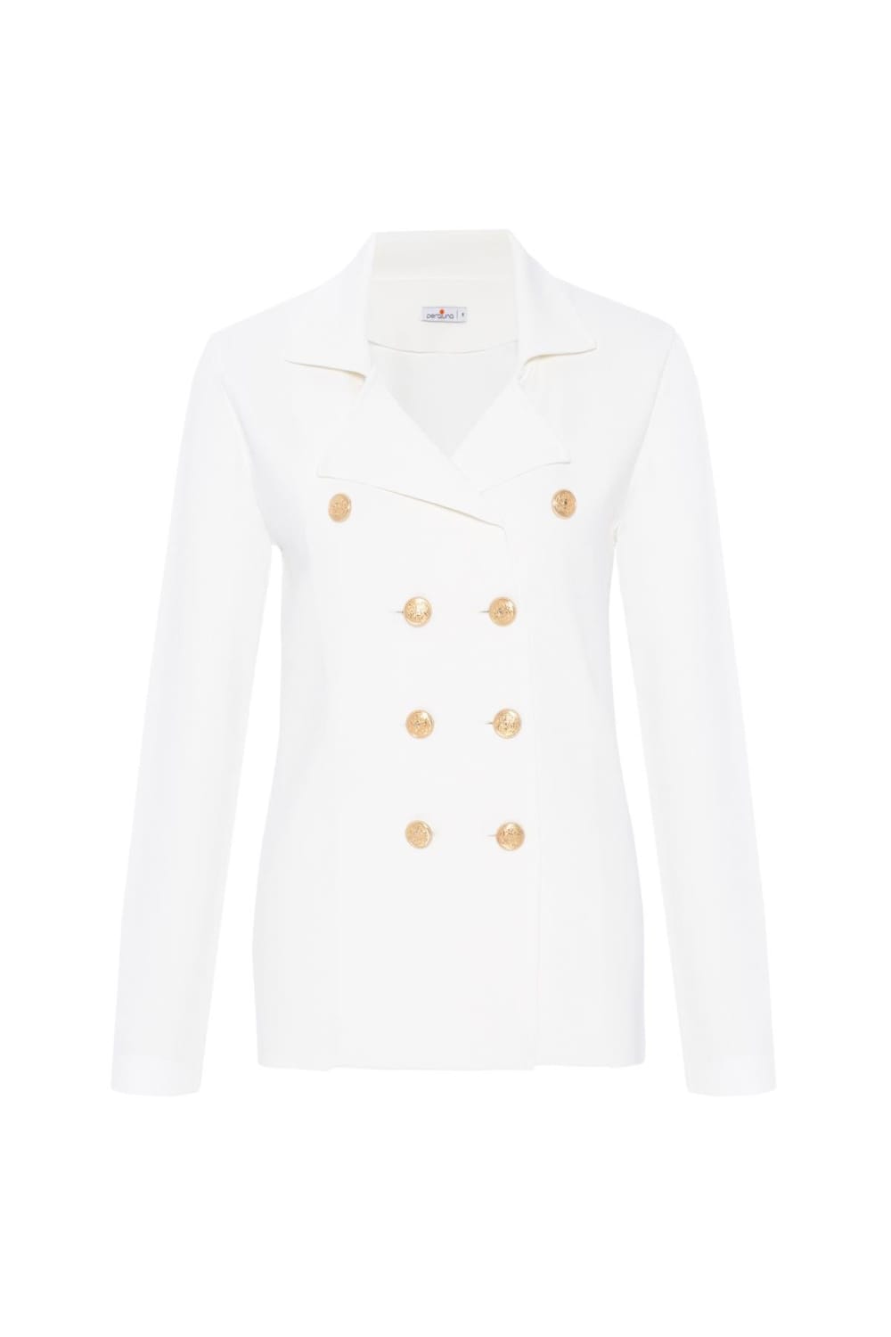 Peraluna-Styleboom X Katherine Blazer Çelik Örgü Klasik Kesim Düğmeli Blazer Kadın Triko Ceket -Ceket-18-fleurdirect.live