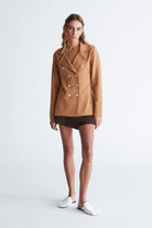 Peraluna-Styleboom X Katherine Blazer Çelik Örgü Klasik Kesim Düğmeli Blazer Kadın Triko Ceket -Ceket-20-fleurdirect.live