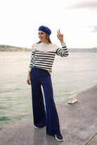 Peraluna-Styleboom X Marlene Trouser Düğme Detaylı Rahat Kesim Kadın Triko Pantolon -Pantolon-1-fleurdirect.live