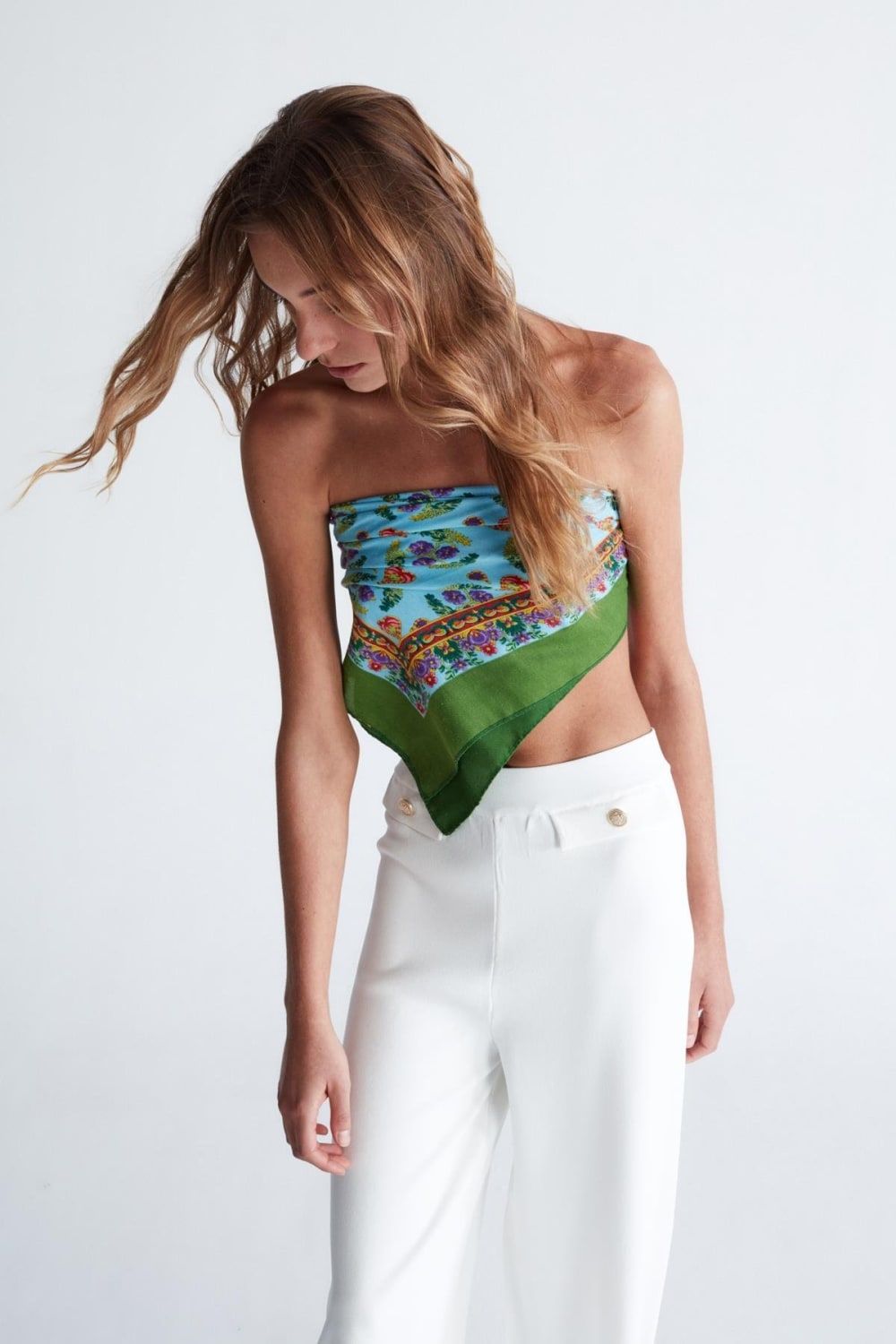 Peraluna-Styleboom X Marlene Trouser Düğme Detaylı Rahat Kesim Kadın Triko Pantolon -Pantolon-12-fleurdirect.live