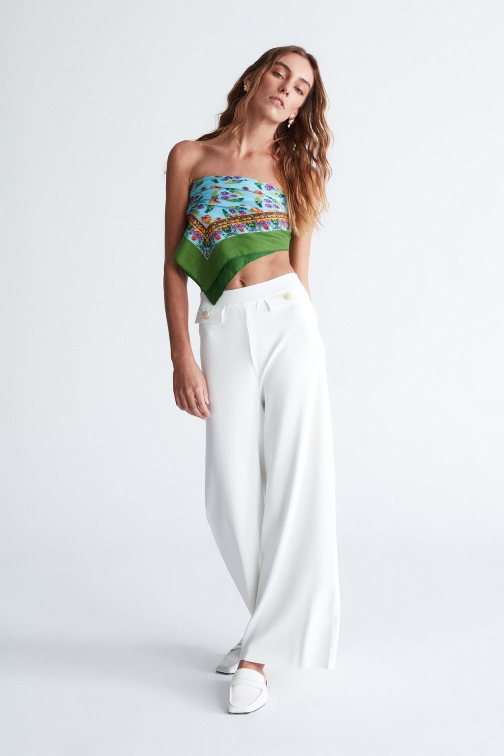 Peraluna-Styleboom X Marlene Trouser Düğme Detaylı Rahat Kesim Kadın Triko Pantolon -Pantolon-13-fleurdirect.live