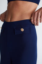 Peraluna-Styleboom X Marlene Trouser Düğme Detaylı Rahat Kesim Kadın Triko Pantolon -Pantolon-4-fleurdirect.live
