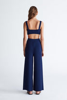 Peraluna-Styleboom X Marlene Trouser Düğme Detaylı Rahat Kesim Kadın Triko Pantolon -Pantolon-8-fleurdirect.live
