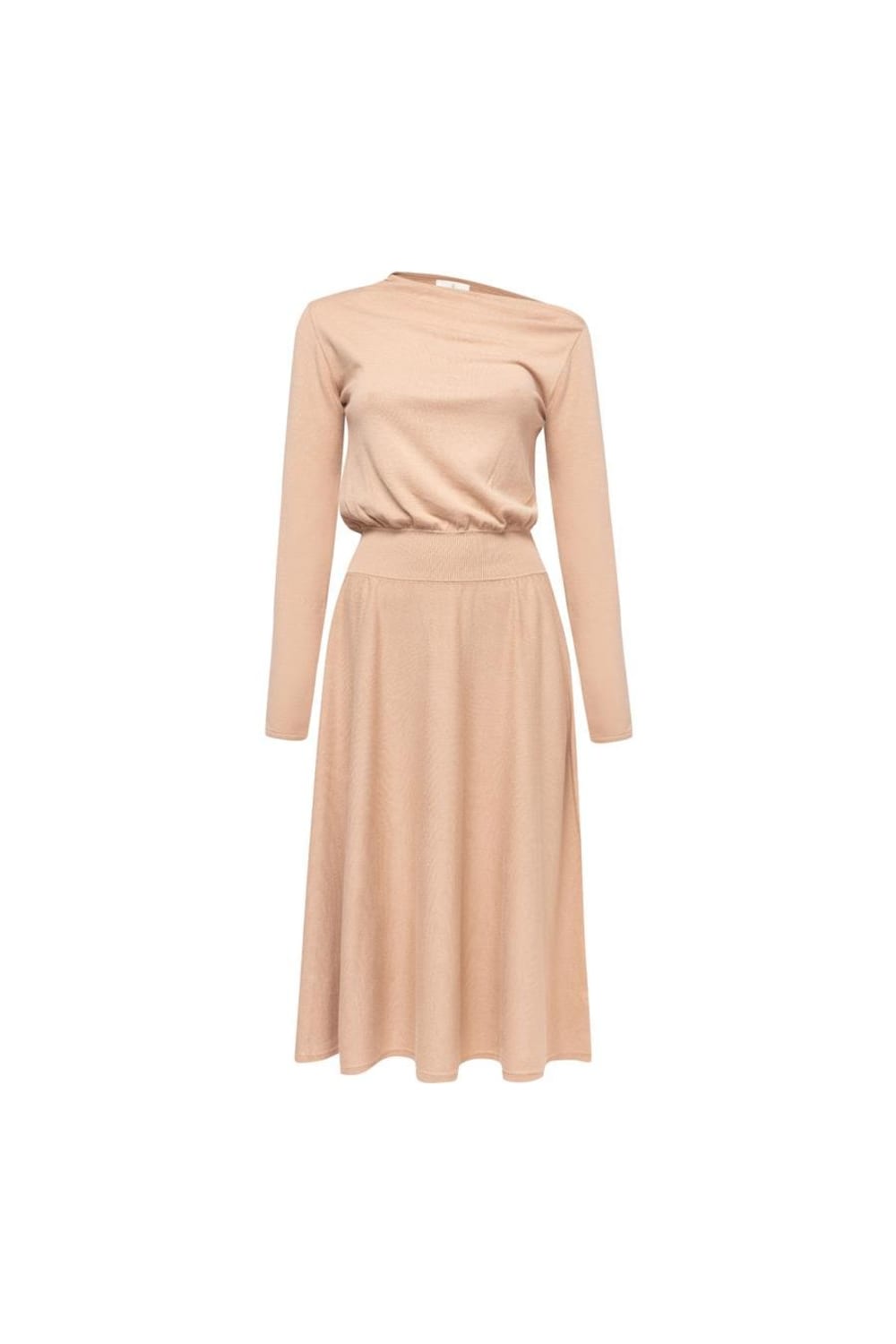 Peraluna-Styleboom X Mayfair Dress Yaka Büzgü Detaylı Tek Omuz Açık Kadın Triko Elbise-Elbise-6-fleurdirect.live