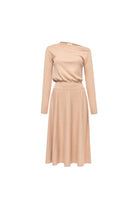 Peraluna-Styleboom X Mayfair Dress Yaka Büzgü Detaylı Tek Omuz Açık Kadın Triko Elbise-Elbise-6-fleurdirect.live