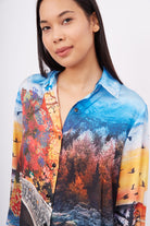 Peraluna-Sweet Memories Long Shirt Dress Manzara Baskılı 120 Cm Saten Uzun Gömlek Elbise-Elbise-3-fleurdirect.live