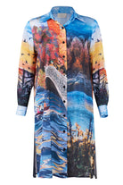 Peraluna-Sweet Memories Long Shirt Dress Manzara Baskılı 120 Cm Saten Uzun Gömlek Elbise-Elbise-8-fleurdirect.live
