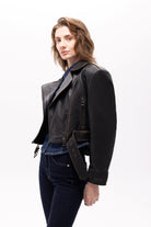 Pica Noir-Lita Biker Deri Ceket-Deri Mont-2-fleurdirect.live