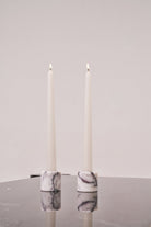 Pietra Collection-Candela- Viola Mermer Şamdan Seti-Mumluk & Şamdan-1-fleurdirect.live