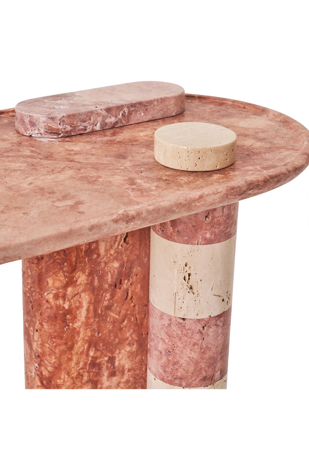 Pietra Collection-Colorato-pembe Traverten Dresuar-Dresuar & Konsol-3-fleurdirect.live