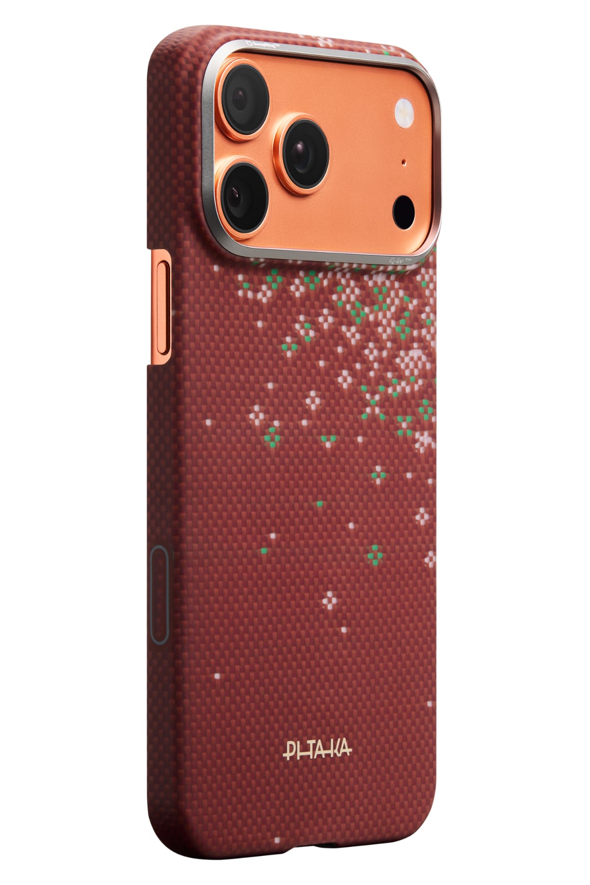 Sakura Hours Iphone 17 Pro Max Magsafe Uyumlu Aramid Fiber Kılıf Daybreak Red