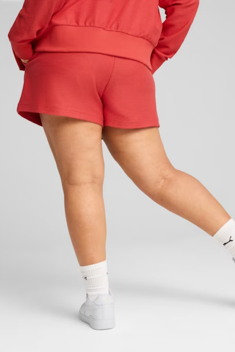 Puma-PREMIUM ESS A-Line Shorts 4 Jacquard Red-Şort-4-fleurdirect.live
