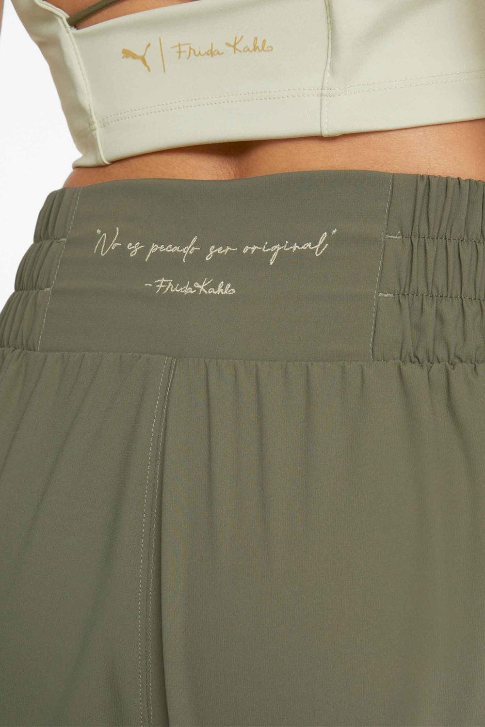 Puma-PUMA X FRIDA KAHLO SHORT Dark Green Moss-Şort-6-fleurdirect.live