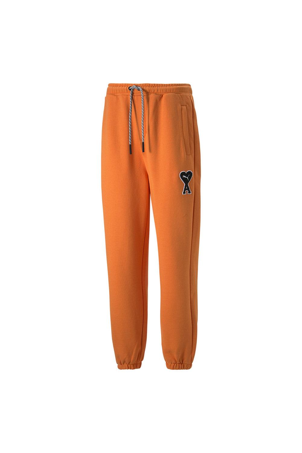 Puma-PUMA x AMI Sweatpants Jaffa Orange-Eşofman-1-fleurdirect.live