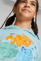 Puma-PUMA x POKEMON Hoodie TR Kids Light Aqua-Sweatshirts & Hoodies-2-fleurdirect.live
