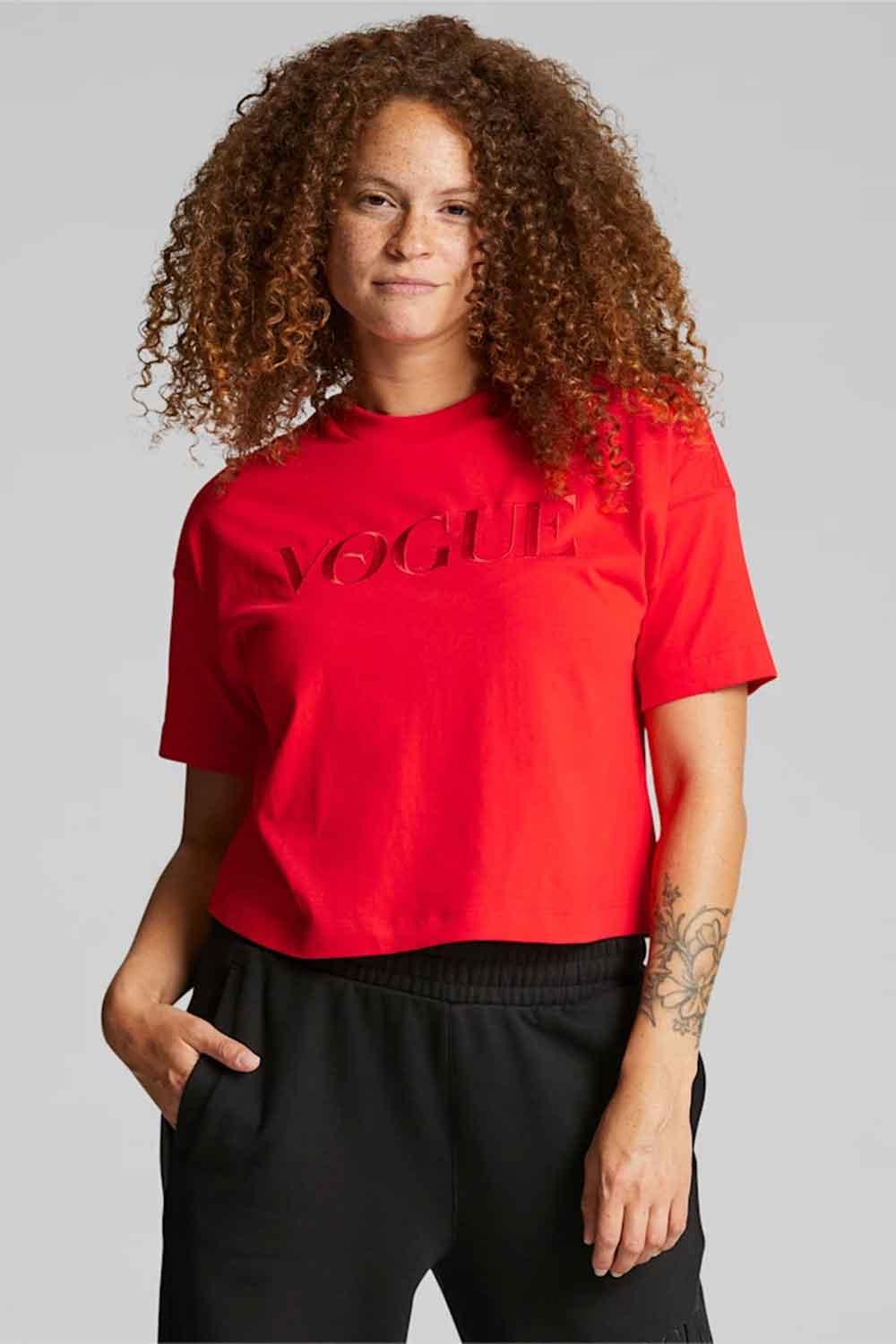 Puma-PUMA x VOGUE Graphic Tee Fiery Red-T-Shirts-1-fleurdirect.live