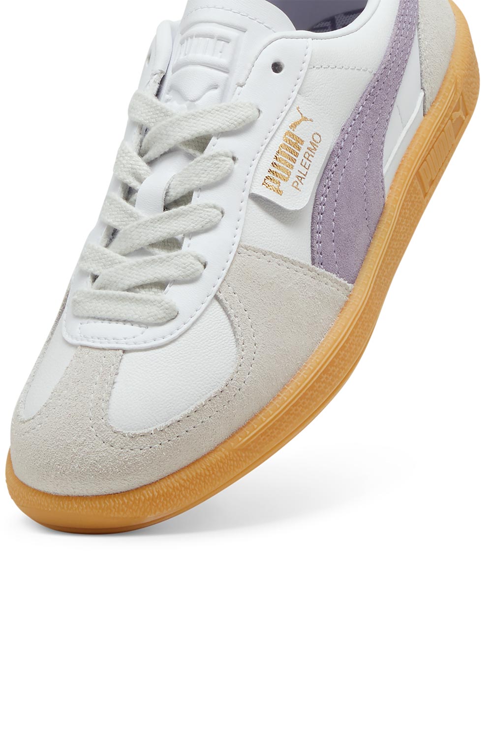 Puma-Palermo Lth PUMA White Pale Plum Gum-Sneakers-7-fleurdirect.live