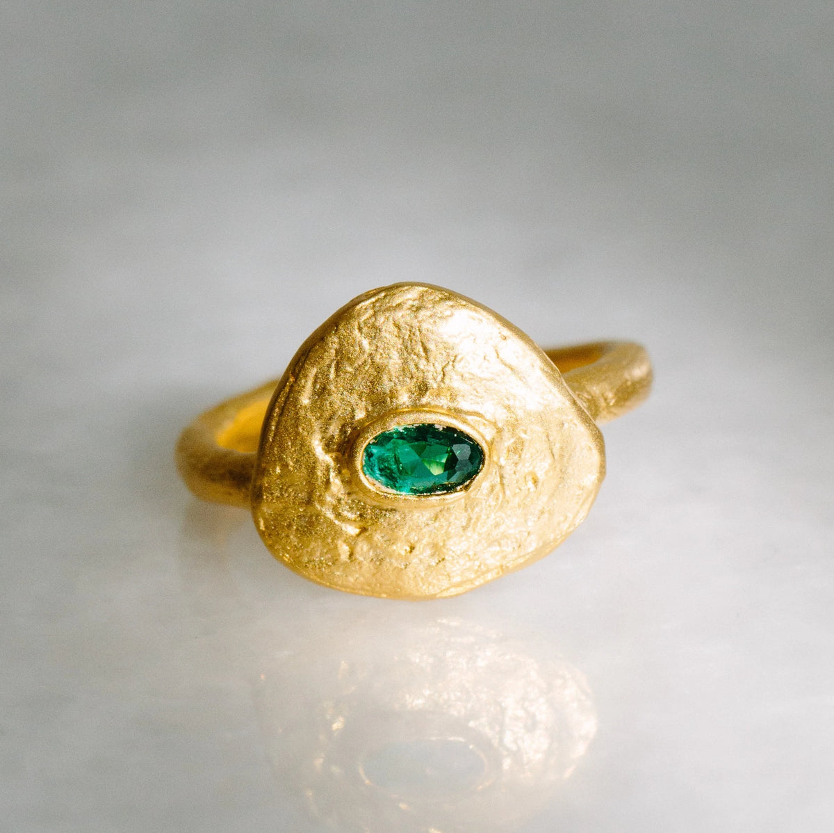 Celestina Yüzük - Emerald Green