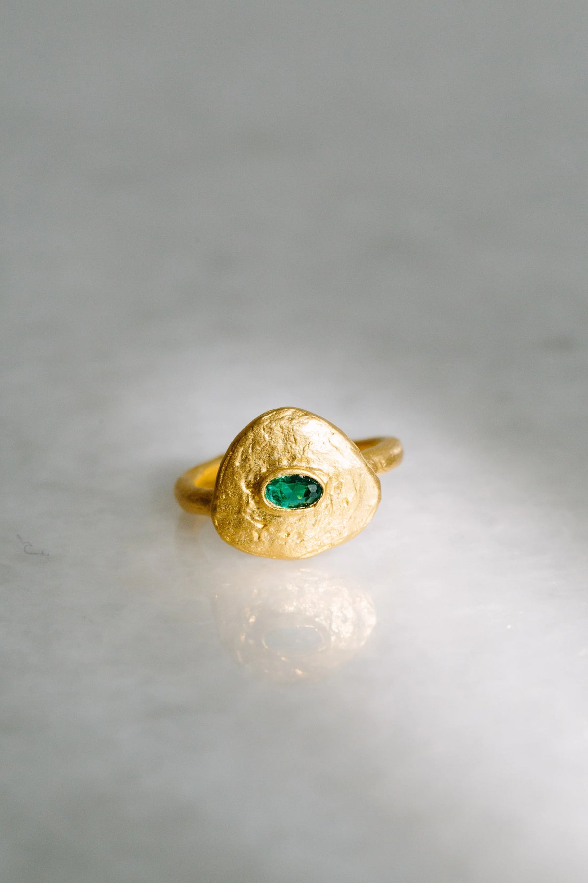 Celestina Yüzük - Emerald Green