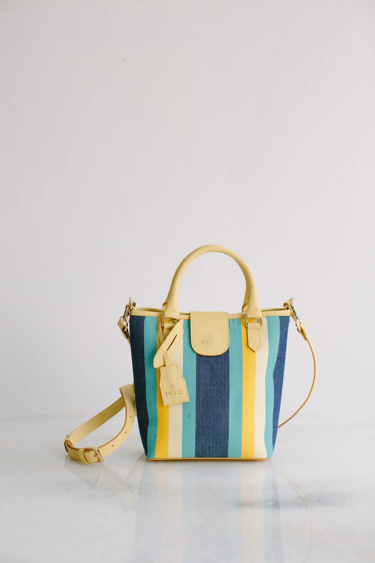 Pure Paris-Resort Tote Bag – Sunrise Blue-Tote Bag-1-fleurdirect.live