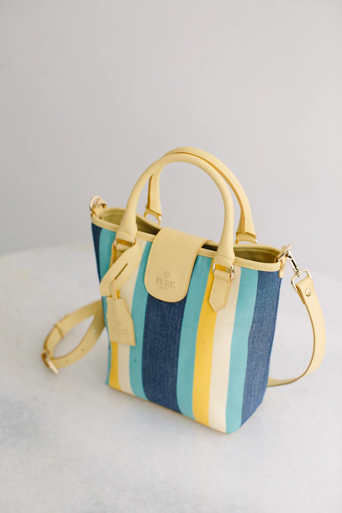 Pure Paris-Resort Tote Bag – Sunrise Blue-Tote Bag-4-fleurdirect.live