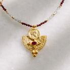 Seraphine Lal Taşı Ve Yakut Kolye - Ruby Red