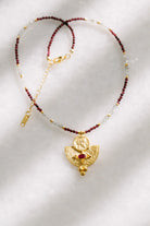 Seraphine Lal Taşı Ve Yakut Kolye - Ruby Red
