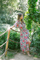 Pure Paris-Vintage Suzani Kısa Kollu Gömlek Elbise-Elbise-5-fleurdirect.live