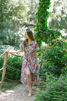 Pure Paris-Vintage Suzani Kısa Kollu Gömlek Elbise-Elbise-9-fleurdirect.live