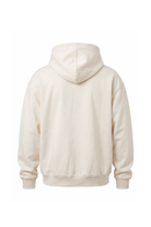 Erkek Relaxed Fit Hoodie - Ekru