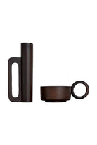 Raika Studio-Marfa Walnut Set-Mumluk & Şamdan-1-fleurdirect.live