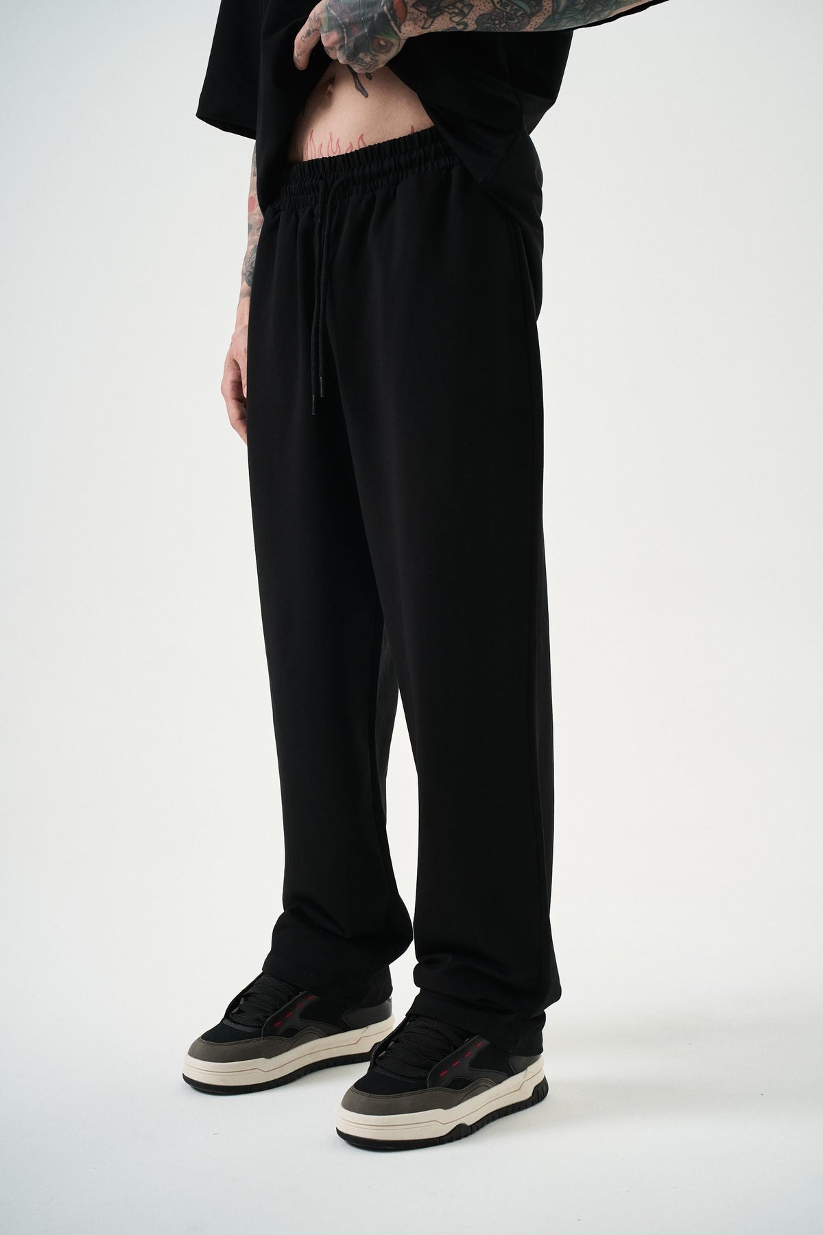 Erkek Basic Baggy Eşofman Altı Siyah