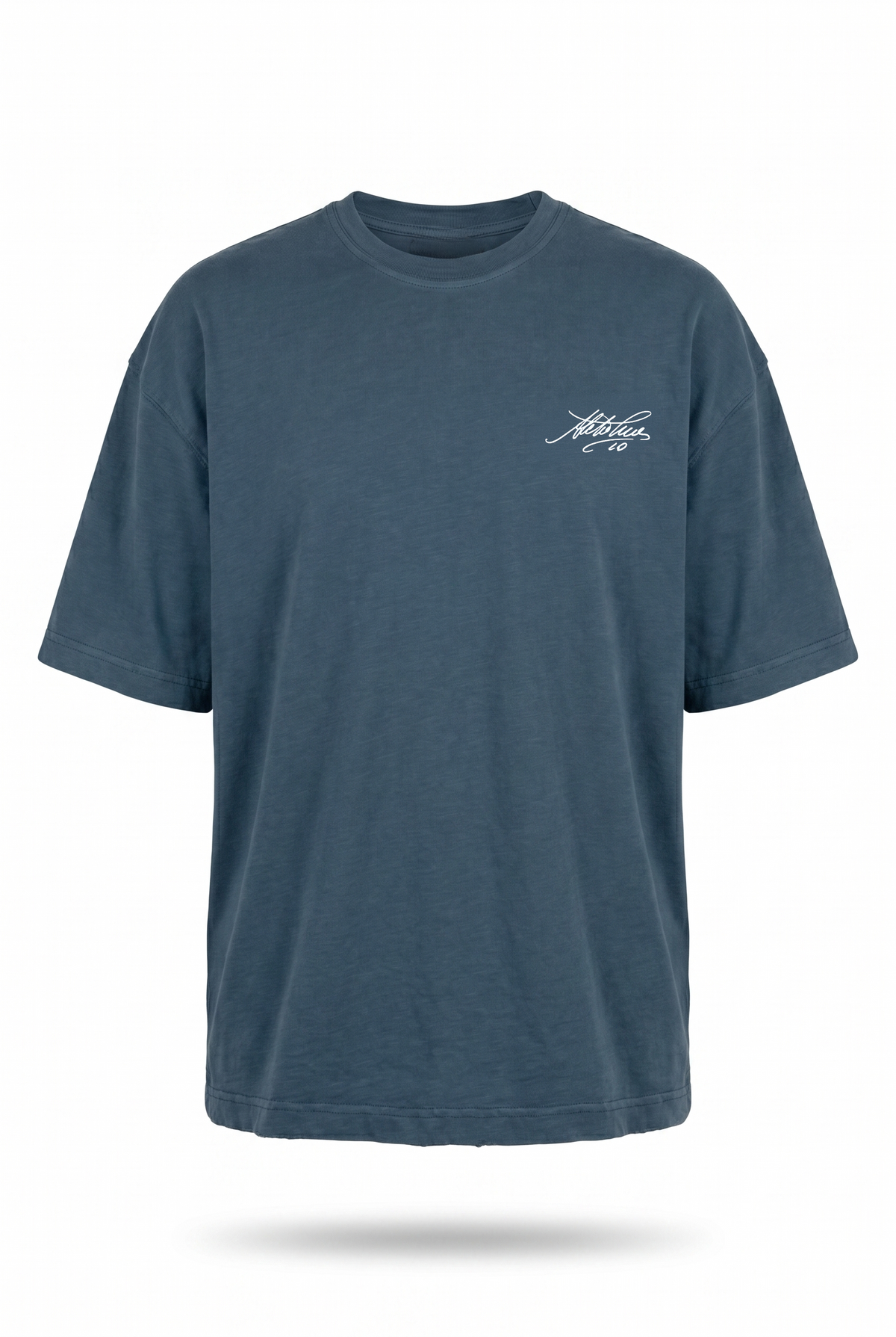 Erkek Del Piero Baskılı Oversize T-Shirt Petrol
