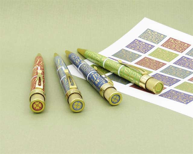 Retro 51-Retro 51 Usps Thank You Stamp Roller Kalem Blue Gray Prr 2259-Roller Kalem-4-fleurdirect.live